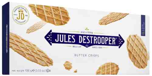 Печенье Jules Destrooper вафельное сливочное 100г арт. 341446