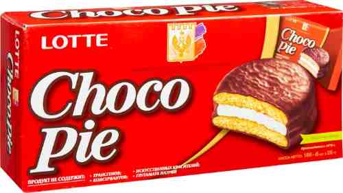 Печенье Lotte Choco Pie в глазури 6шт*28г арт. 775238
