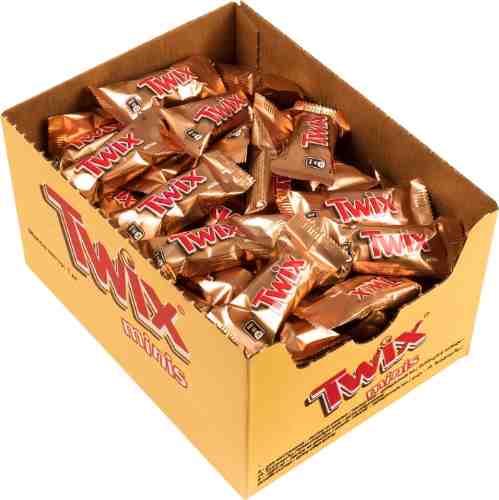 Печенье песочное Twix Minis с карамелью и шоколадом 1кг арт. 1017817