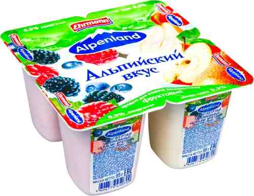 Продукт йогуртный Alpenland Лесная ягода Яблоко-груша 0.3% 4шт*95г арт. 307828