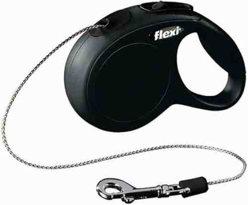 Рулетка для собак Flexi Classic Basic Mini до 8кг трос 3м черная арт. 859187