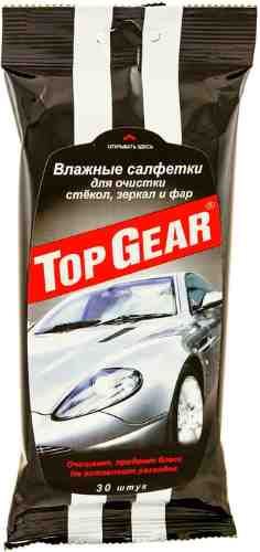 Салфетки влажные Top Gear для очистки зеркал и фар 30шт арт. 309194
