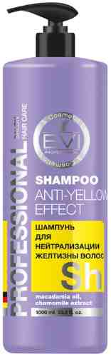 Шампунь для волос EVI professional Серебристый для нейтрализации желтизны 1л арт. 1195921