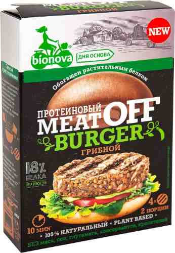 Смесь для приготовления Bionova Meatoff Бургер Грибной 100г арт. 1038899