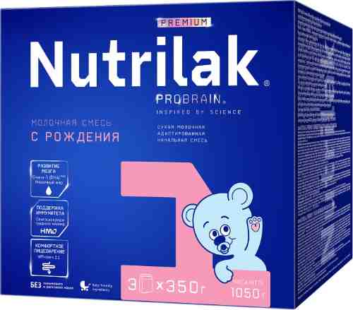 Смесь Nutrilak Premium 1 3шт*350г арт. 1104280