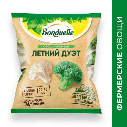 Смесь овощная Bonduelle Летний Дуэт быстрозамороженная 400г (упаковка 2 шт.) арт. 952128pack