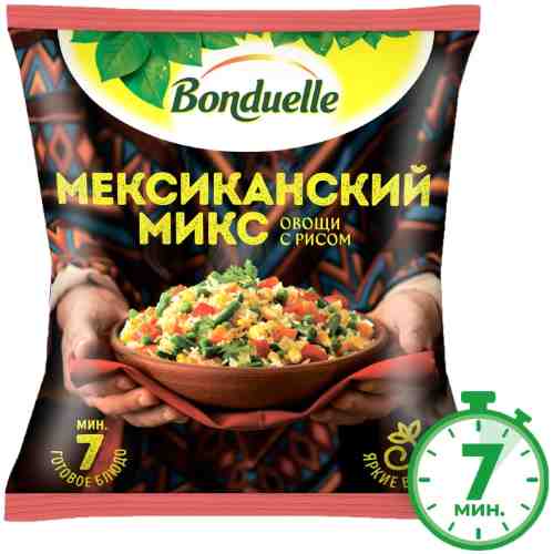 Смесь овощная Bonduelle Мексиканский микс с рисом 400г арт. 1010050