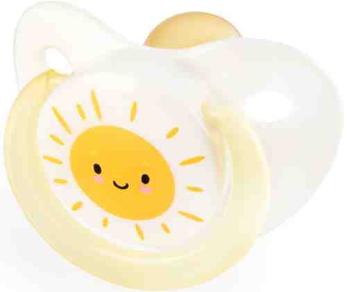 Соска-пустышка Happy Baby Yellow латексная с колпачком 0+ месяцев арт. 955895