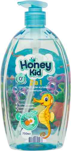 Средство для купания и шампунь Honey Kid 2 в 1 750мл арт. 329138