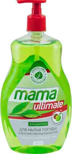 Средство для мытья посуды и детских принадлежностей Mama Ultimate с ароматом зеленого чая 1л арт. 312639