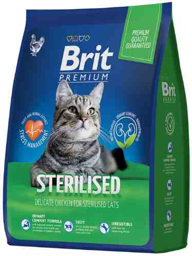 Сухой корм для кошек Brit Premium с курицей 2кг арт. 1187652