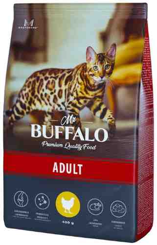 Сухой корм для кошек Mr.Buffalo Adult с курицей 400г арт. 1204935