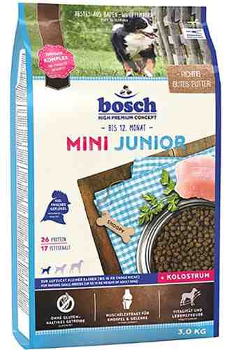 Сухой корм для щенков Bosch Mini Junior 3кг арт. 1175719