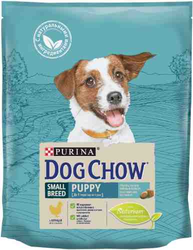 Сухой корм для щенков Dog Chow Small Breed Puppy с курицей 800г арт. 860596