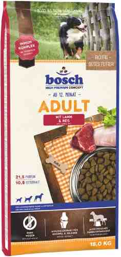 Сухой корм для собак Bosch Adult с ягнёнком и рисом 15кг арт. 1175685