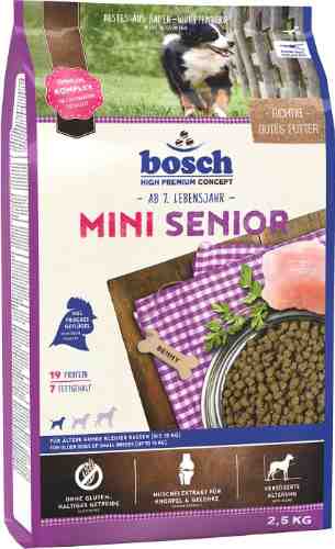 Сухой корм для собак Bosch Mini Senior 2.5кг арт. 1175720