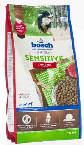 Сухой корм для собак Bosch Sensitive с ягнёнком и рисом 1кг арт. 1175728