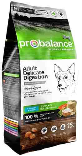 Сухой корм для собак Probalance Adult Delicate Digestion с лососем и рисом 15кг арт. 1024849