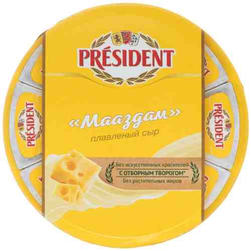 Сыр плавленый President Мааздам 45% 140г арт. 315590