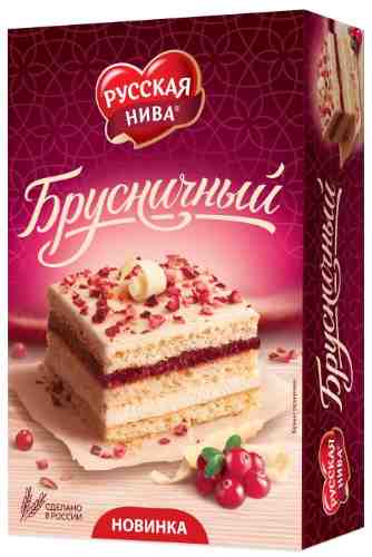 Торт Русская Нива Брусничный 300г арт. 981098