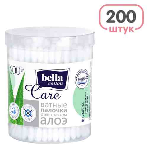 Ватные палочки Bella cotton care 200шт арт. 1063070