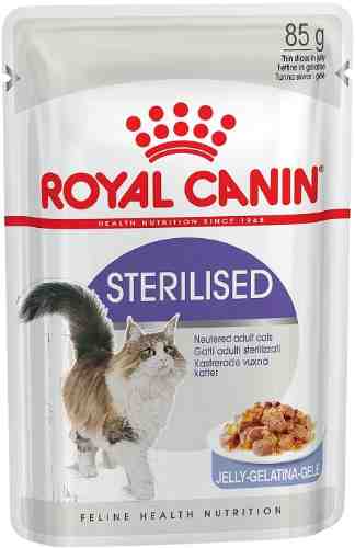 Влажный корм для кошек Royal Canin Желе Sterilised 85г (упаковка 24 шт.) арт. 1024842pack