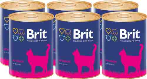 Влажный корм для котят Brit Ягненок 340г (упаковка 6 шт.) арт. 948181pack