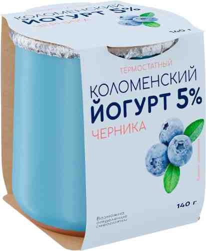 Йогурт Коломенский Черника 5% 140г арт. 1181510