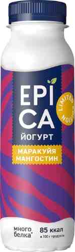 Йогурт питьевой Epica Маракуйя-Мангостин 2.5% 260 г арт. 1127673