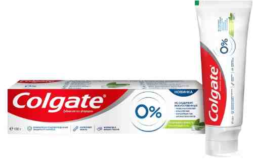 Зубная паста Colgate 0% Бодрящая Свежесть Защита от кариеса 130г арт. 965078